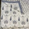 *indian block print quilt with palm trees