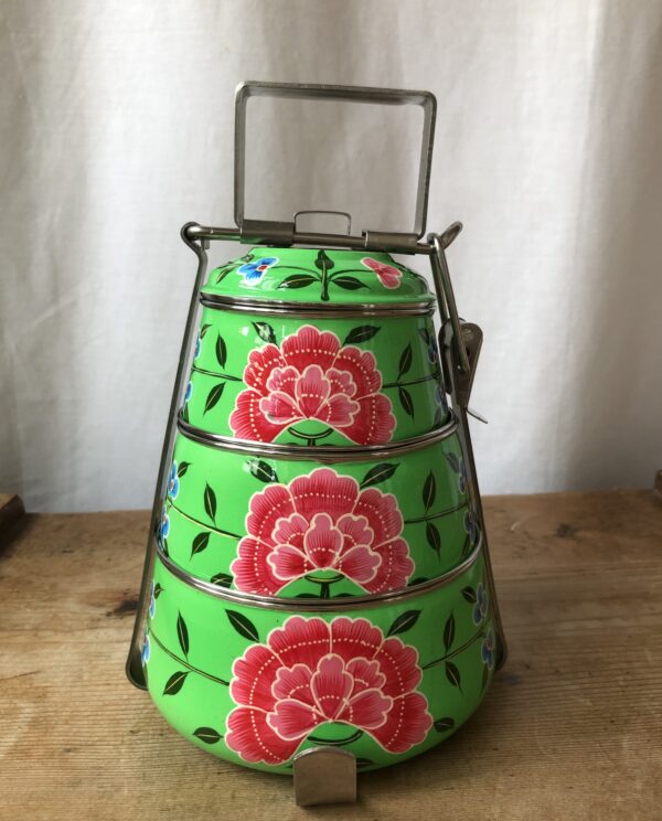 green-three-tier-tripod-tiffin-kashmir-enamelware