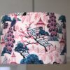 *pink and blue chinoiserie peacock lampshade