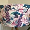*pink and blue chinoiserie shade