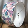 *side view chinoiserie pink and blue lampshade
