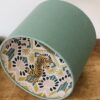 *sage green linen lampshade with lust home clawida tiger lining