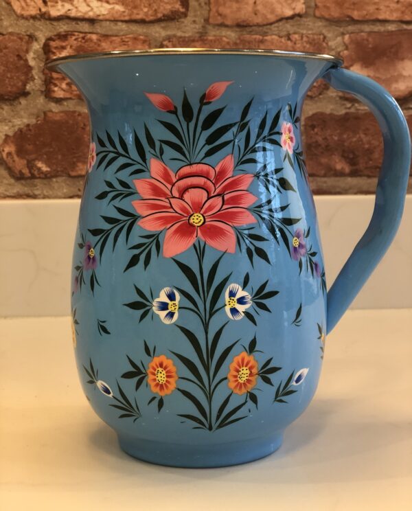 *light-blue-stainless-steel-enamel-jug-from-kashmir