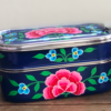 *dark blue enamel steel lunchbox