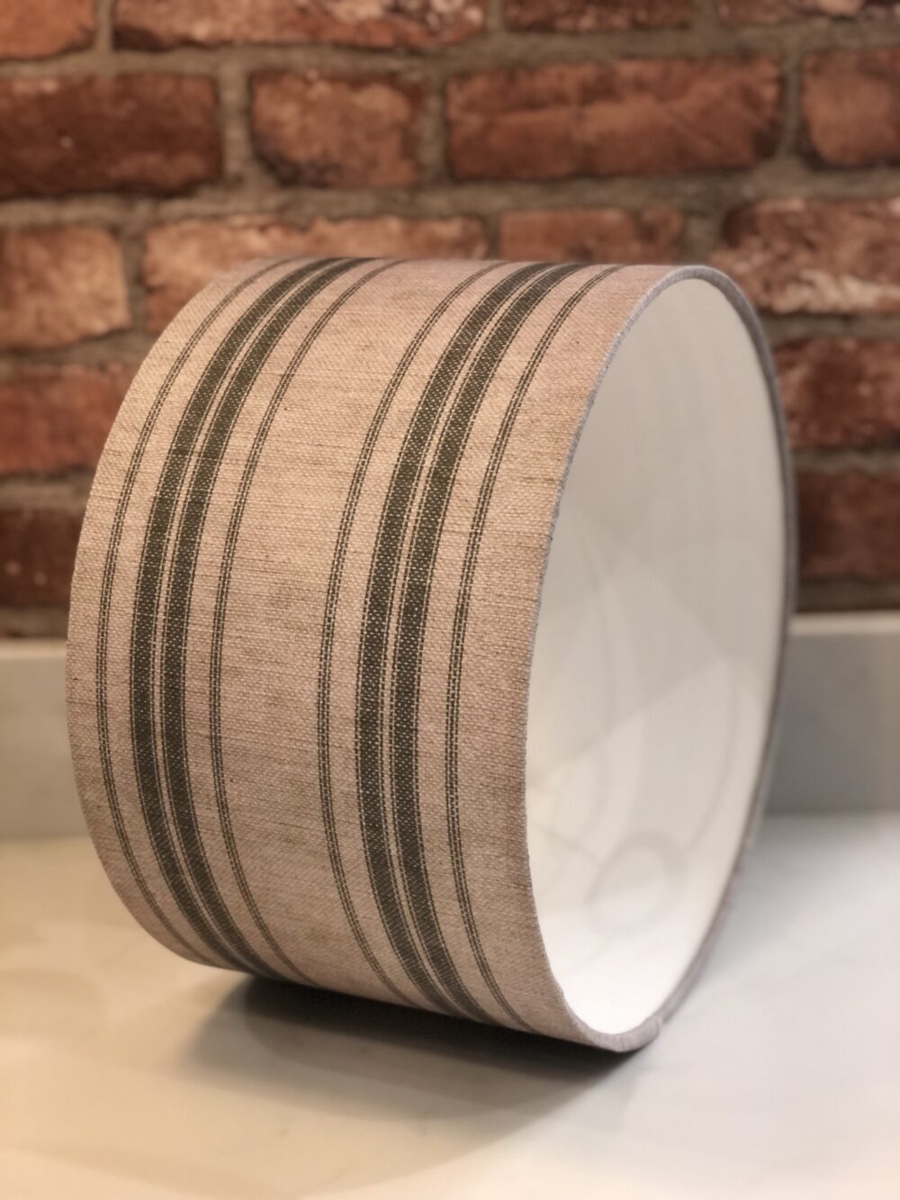*sage-green-and-natural-linen-stripe-lampshade