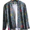 *dusky blue kimono jacket with small flowers