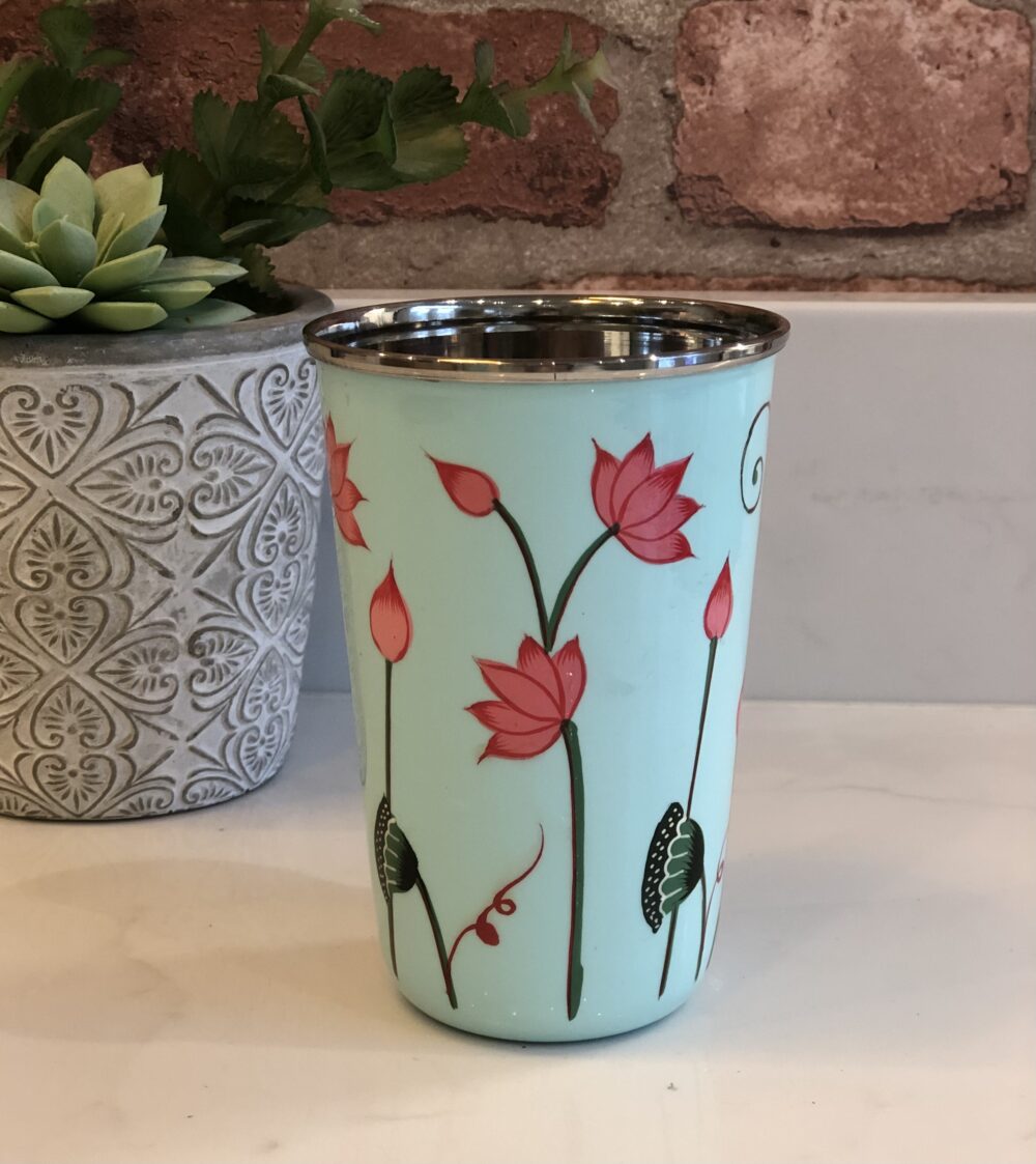 *pale mint green tumbler from Kashmir
