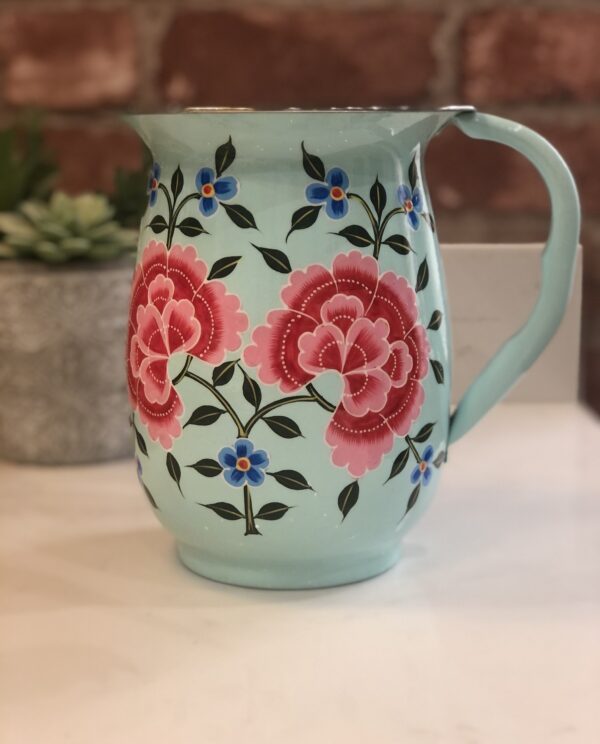 *pale green floral jug from Kashmir
