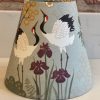 sage green clip-on lampshade